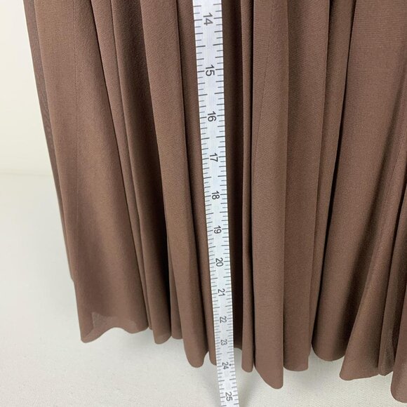 TSE Elegant Brown Silk Skirt - Size 6, 100% Silk, Stunning Style with Minor Flaw - Picture 4 of 7